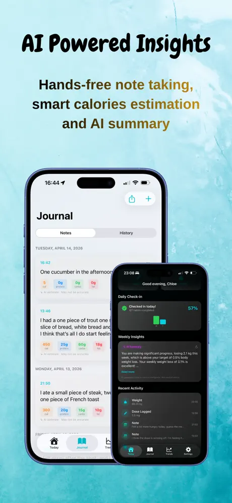 Lumi - GLP-1 Journal 用药管家应用截图