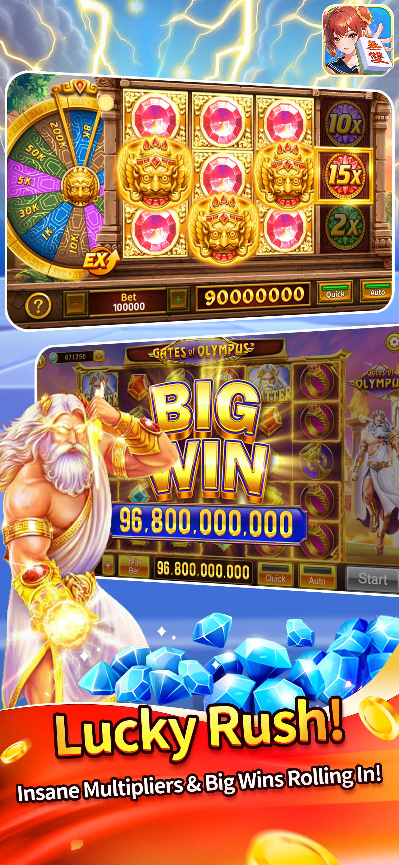 Warriors Mahjong: Slots Casino
