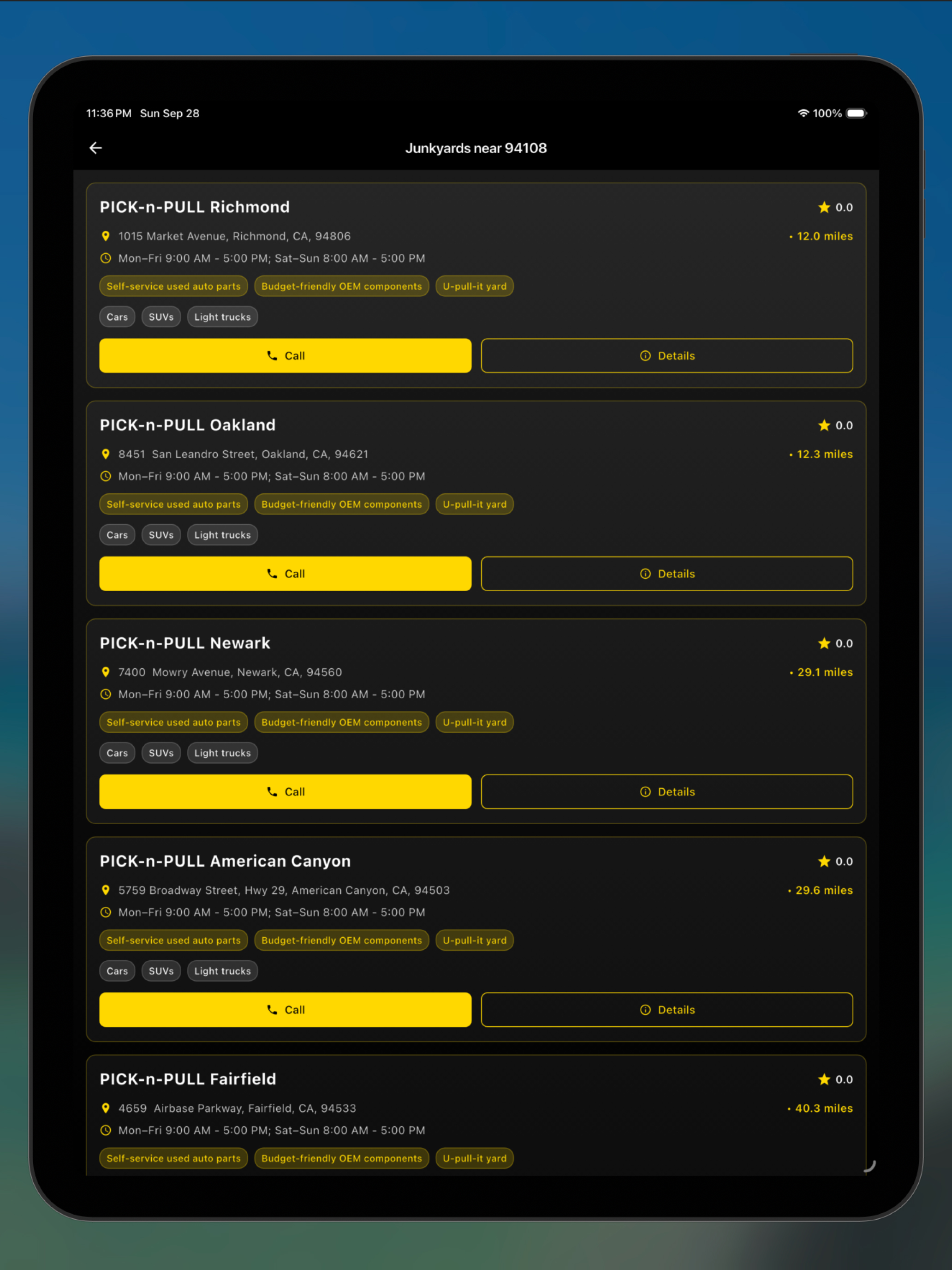JunkPin – Salvage Yard Finder