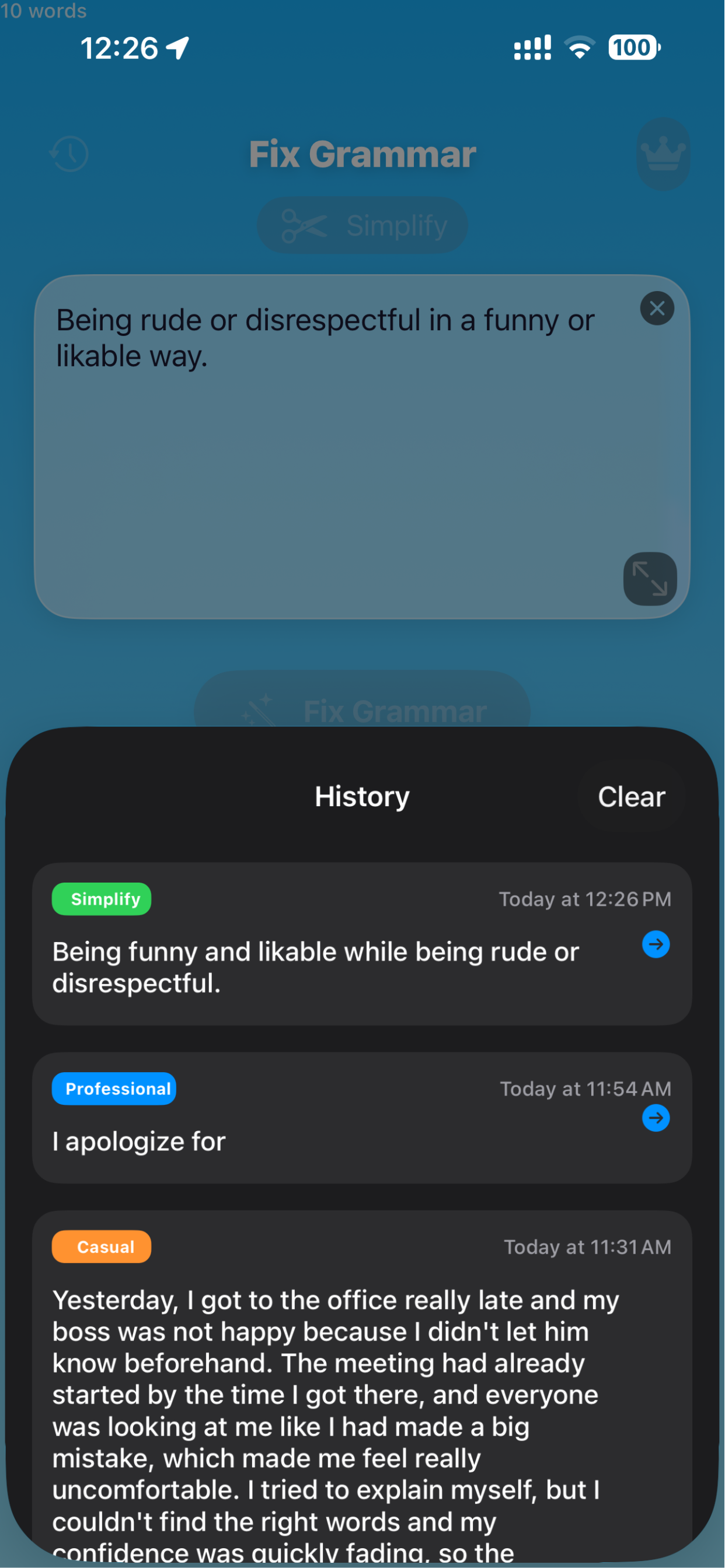 Fix Grammar