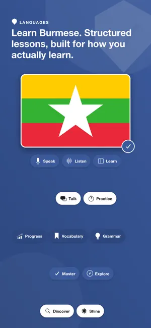 Learn Burmese - LingoCore screenshot 1