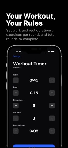 Workout Timer by Maxout Screenshot 1 of 6