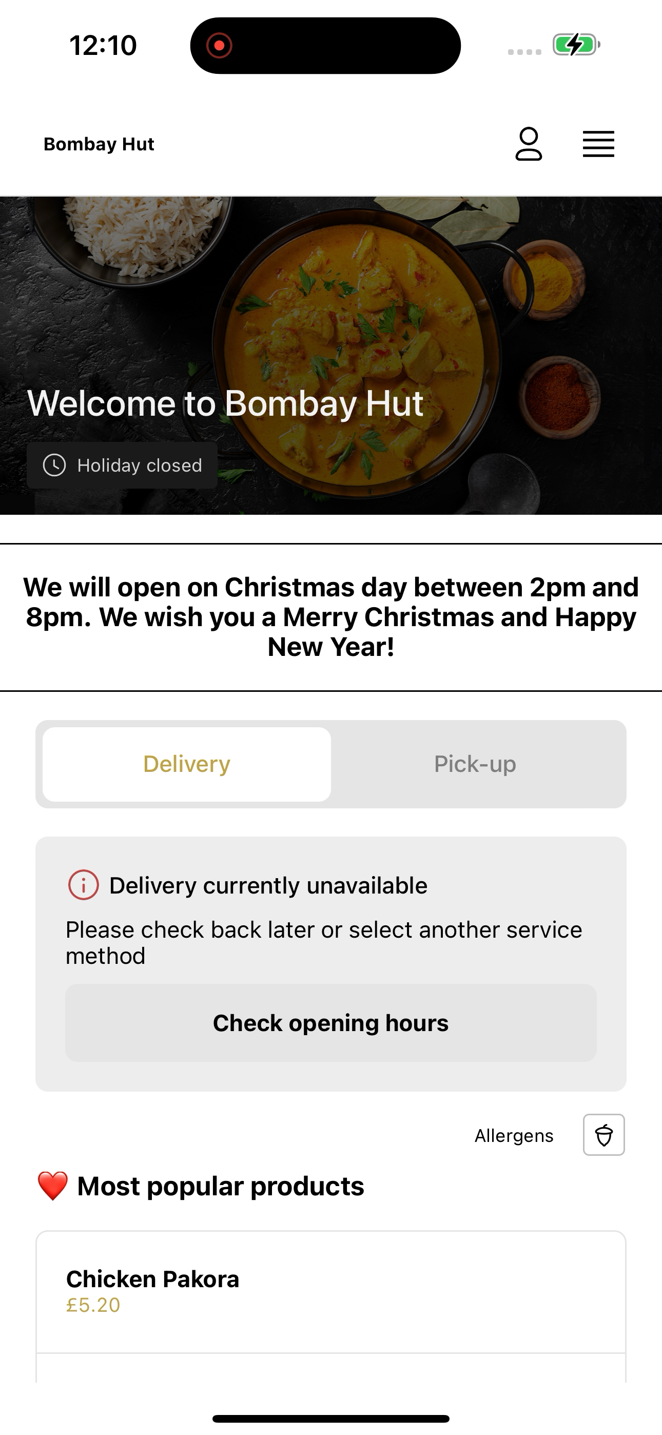 Bombay Hut Burnley screenshot 5