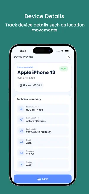 Telog iPhone screenshot 2