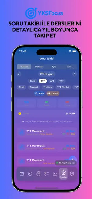 YKSFocus Deneme,Soru Takibi screenshot 4