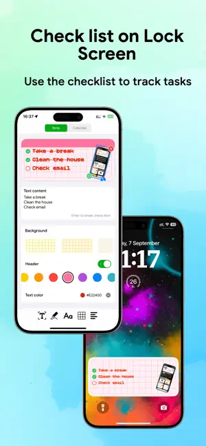 LockScreen Notes Calendar screenshot 4