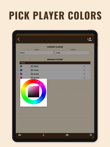 Checkers: Draught Scorepad iPad screenshot