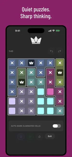 Jester Logic: Crowns Puzzle screenshot 1