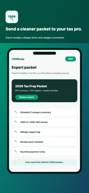 1099Ready: Gig Tax Tracker screenshot 3