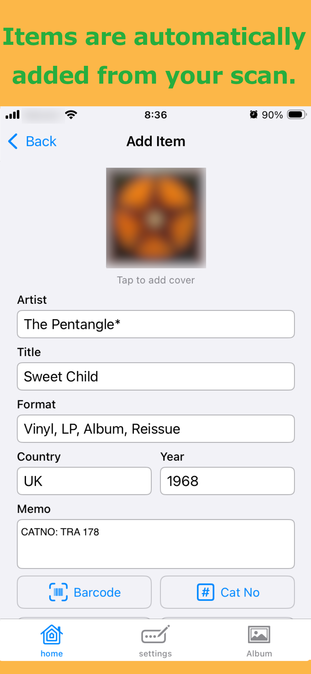 Vinyl & CD Collection Manager screenshot 4