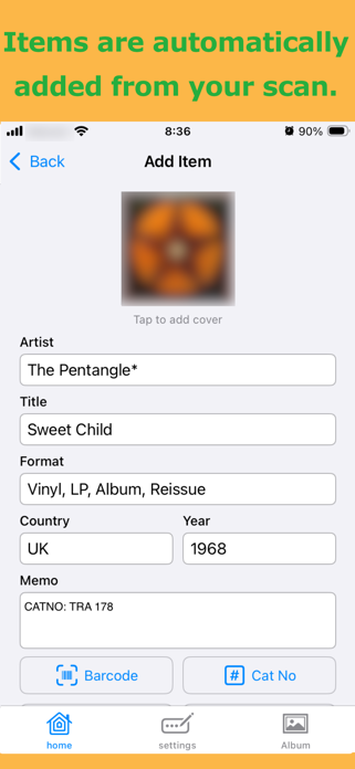 Vinyl & CD Collection Manager Screenshot 4 of 5