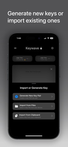 Keywave. Screenshot 2 of 3