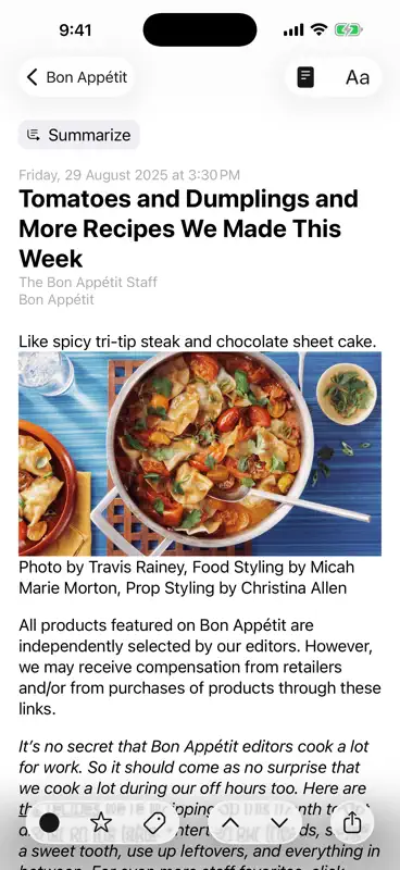 lire: RSS Reader screenshot 5 of 9