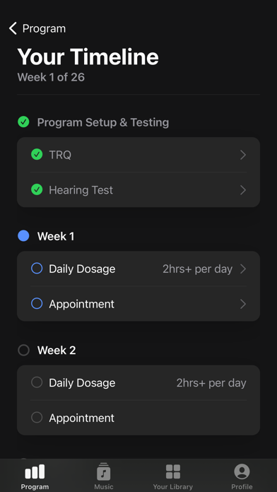 Neuromonics Tinnitus Treatment Screenshot