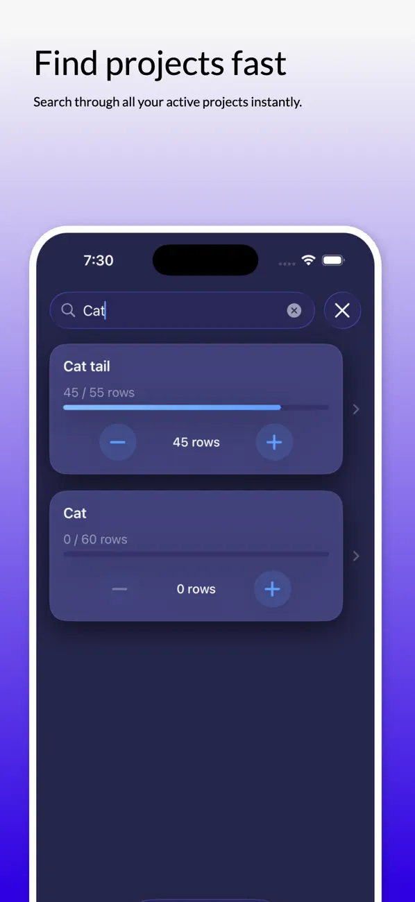 Screenshot #3 pour YarnTally - Row Counter