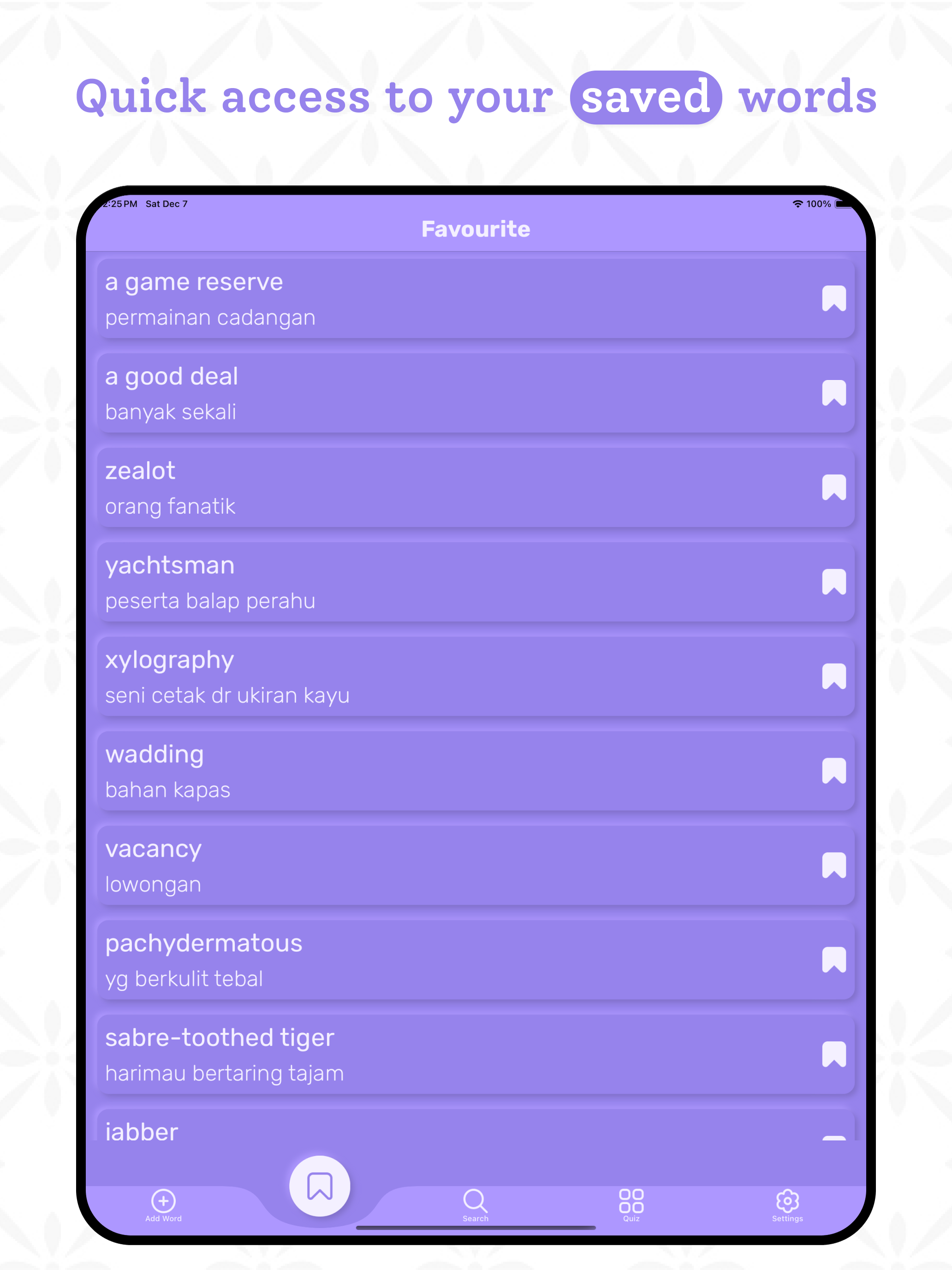 Indonesian Dictionary App
