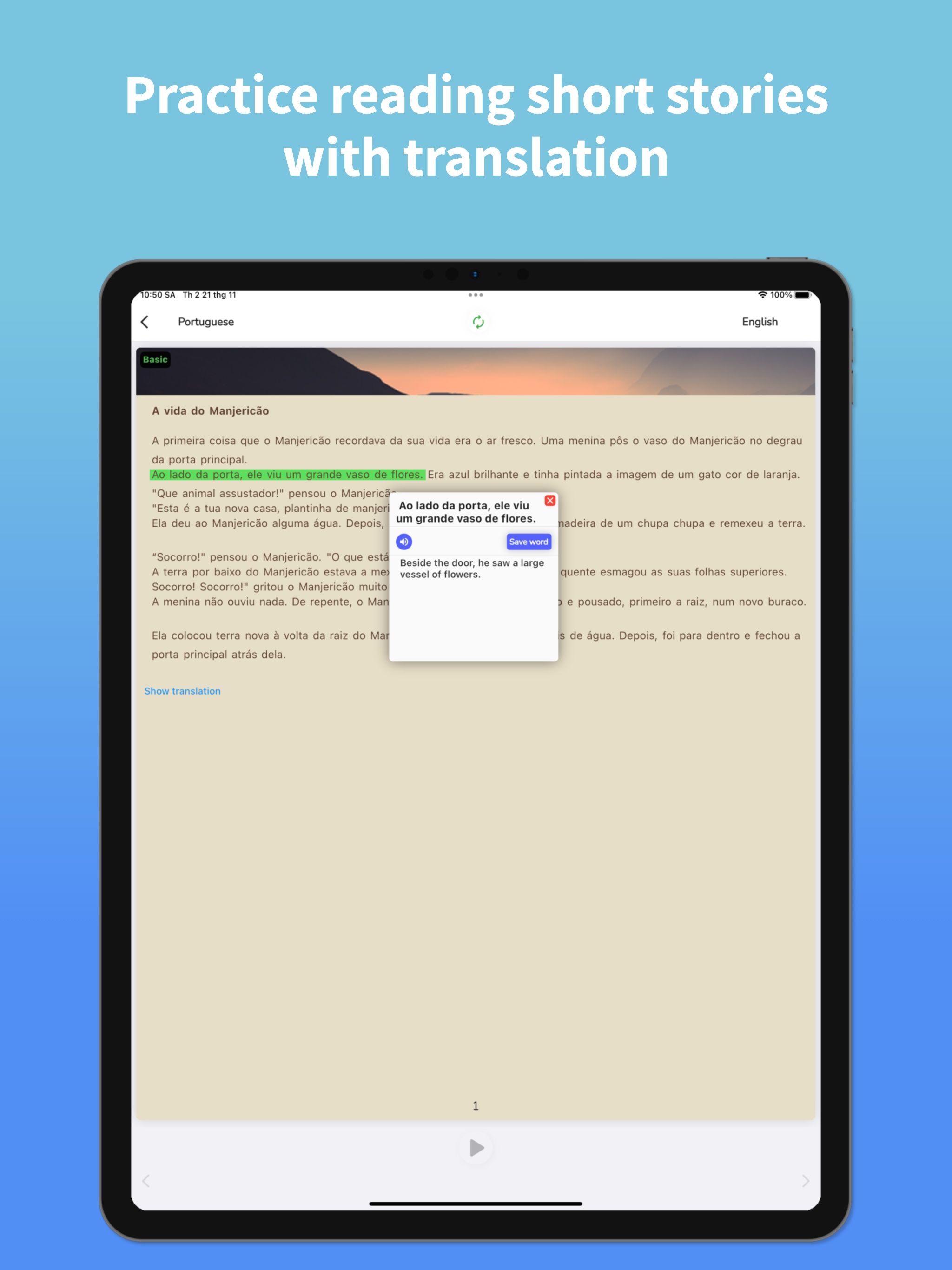 Portuguese Translator & Learn