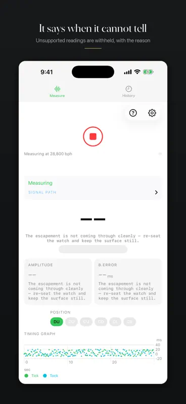Hairspring: Watch Timegrapher screenshot 5 of 6