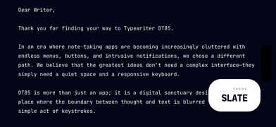 Typewriter - DT85 Screenshot 2 of 8