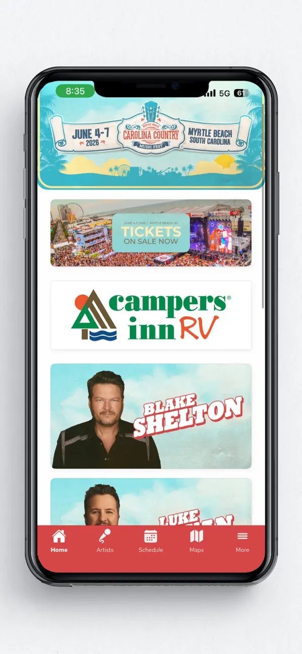 Screenshot #1 pour Carolina Country Music Fest