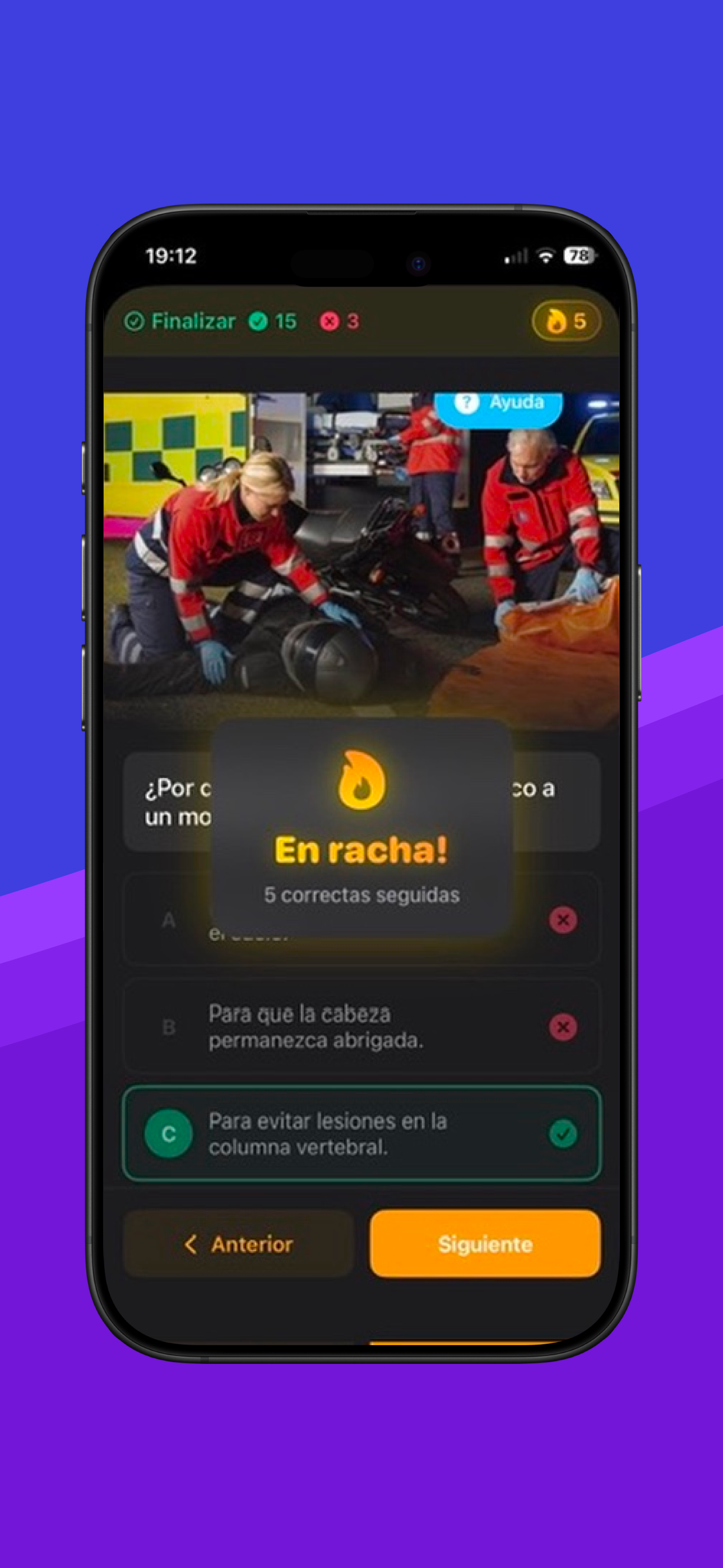 Spanish A2 Moto Test
