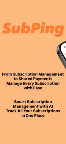 SubPing: Subscription Tracker screenshot
