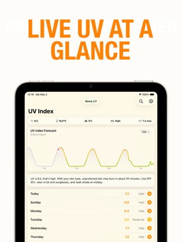 UV Index • Live Forecast Today ipad screenshot 2
