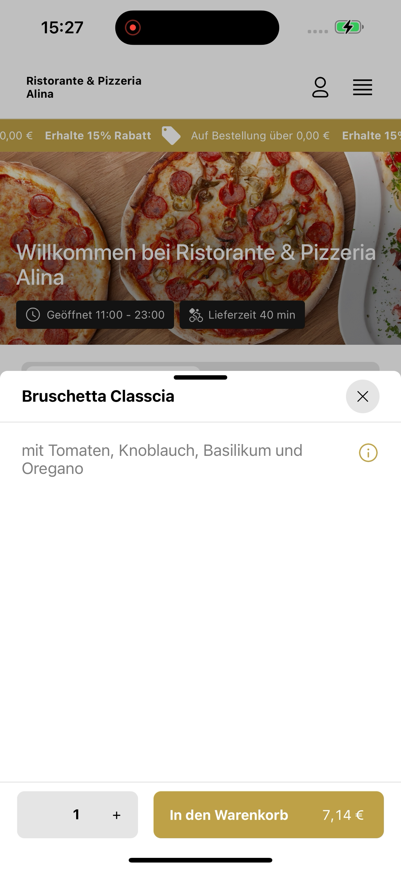 Ristorante & Pizzeria Alina screenshot 7