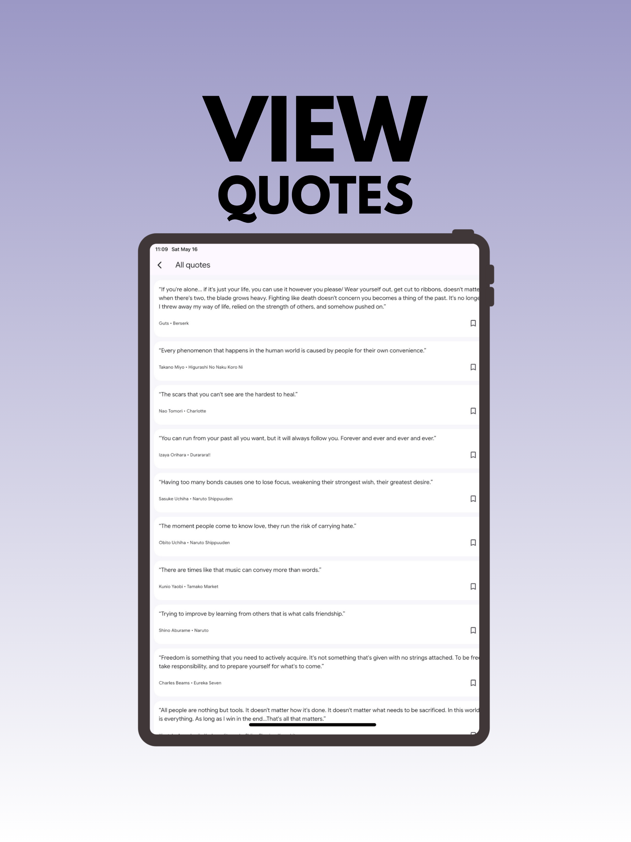 +8,500 Anime Quotes