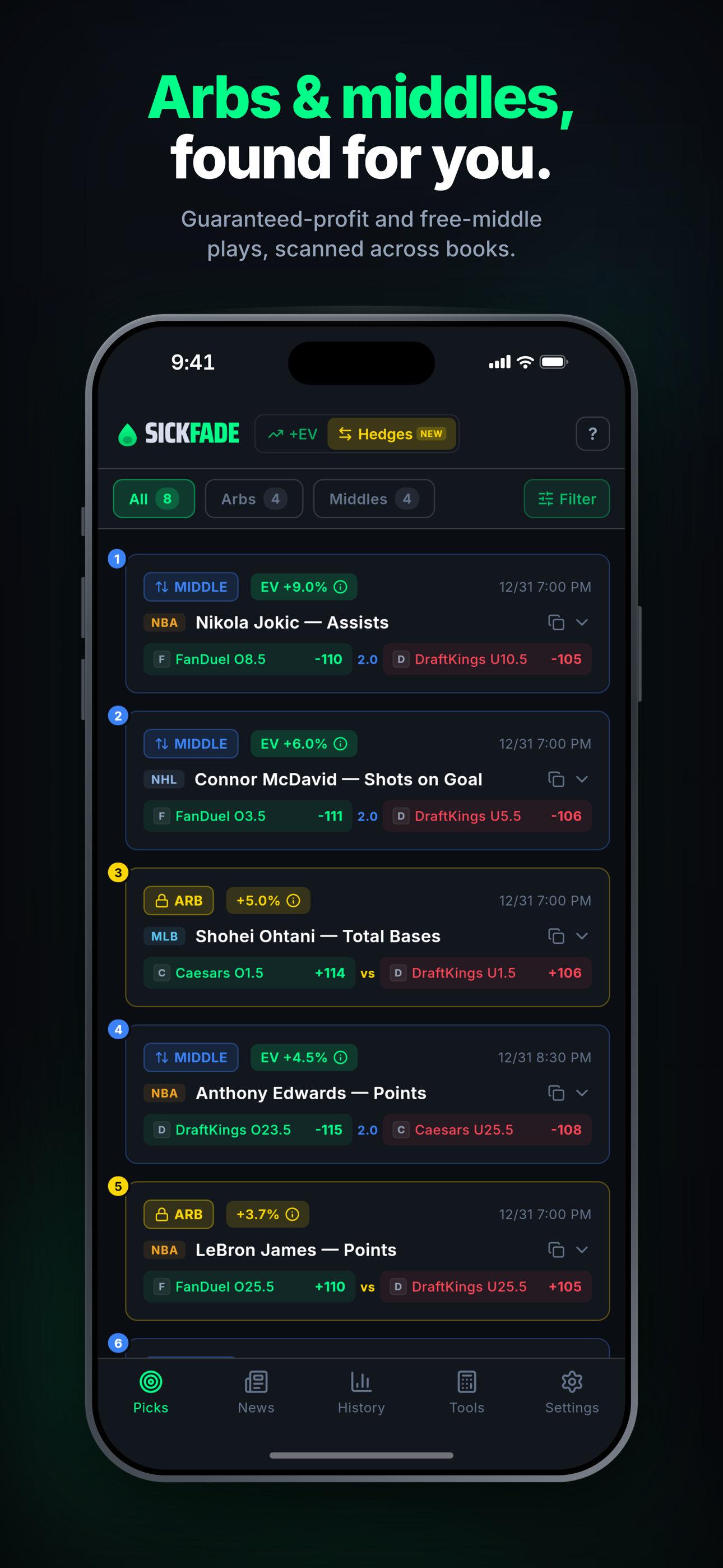 SickFade: Sharp Betting Picks screenshot 7