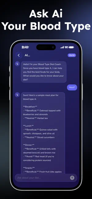 Blood Type Foods: AI Coach screenshot 3