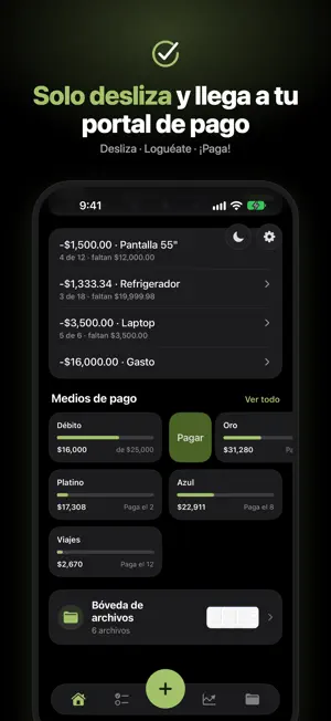 Palomea: gastos y tarjetas screenshot 2