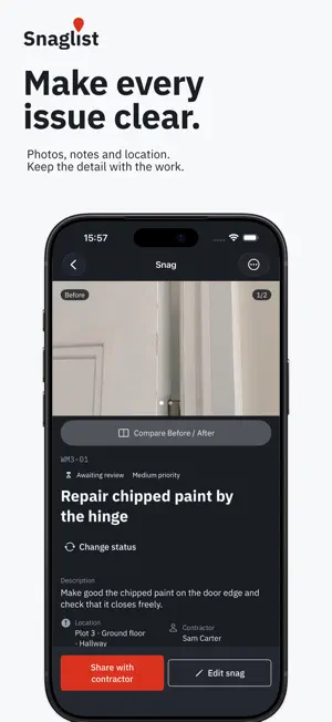 Snaglist: Punch List & Reports screenshot 3