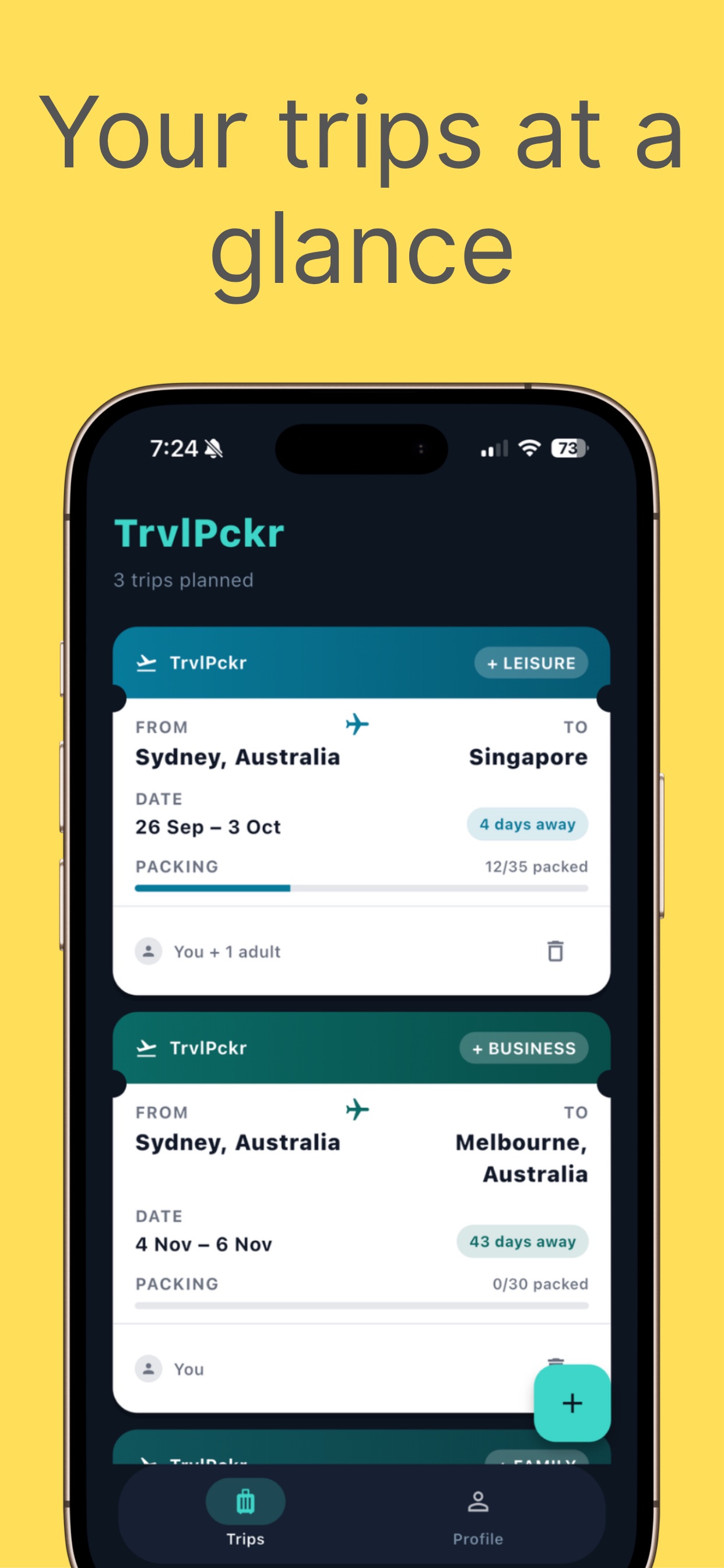 Screenshot 1 of TrvlPckr - Pack Smartly