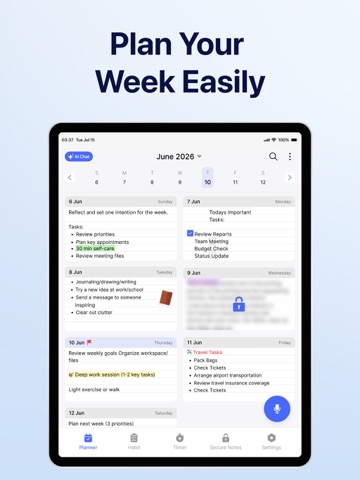 Daily Planner: Week Organizer iPad screenshot