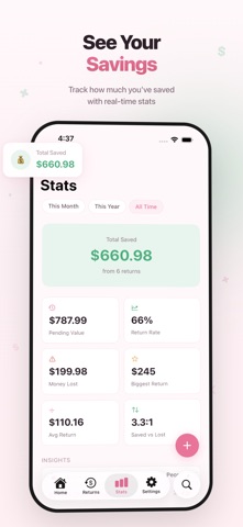 Girl Math: Return Tracker Screenshot 4 of 10
