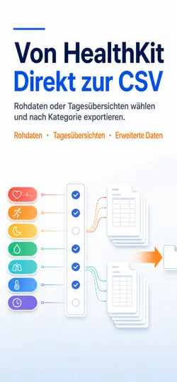 Screenshot von HealthExport Local auf dem iPhone 2