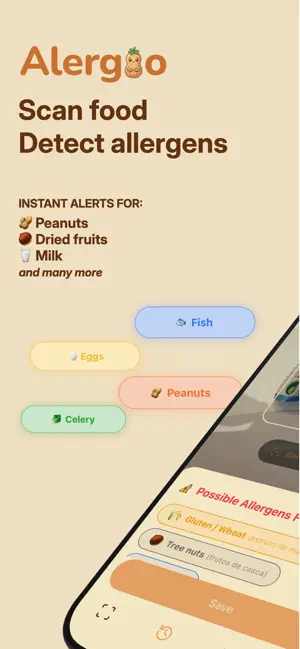 Alergio: Food Allergy Scanner screenshot 1
