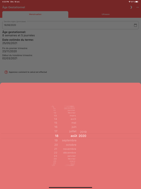 Screenshot #4 pour Gestational Age (baby's age)