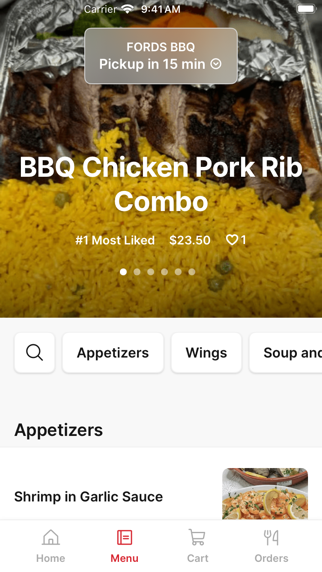 Fords BBQ To Go iPhone screenshot 2 - Food & Drink app