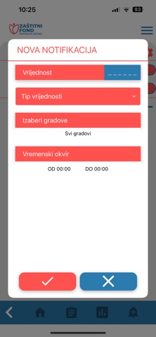 Izvještaji ZFRS screenshot