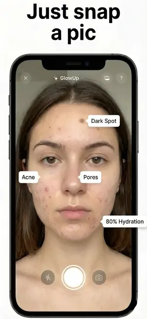 GlowUp - AI Skin Scanner screenshot 1