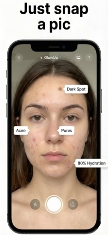 GlowUp - AI Skin Scanner screenshot