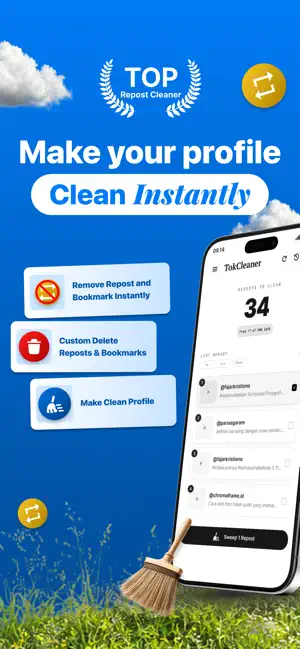 TokCleaner: Repost Remover screenshot 1