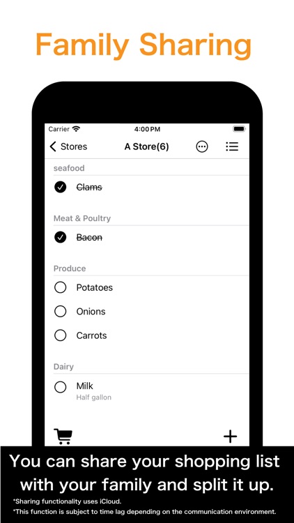 Shopping Lists+ Share&History