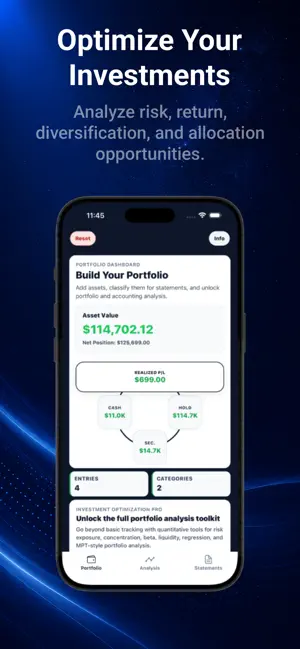 Investment Optimization screenshot 1