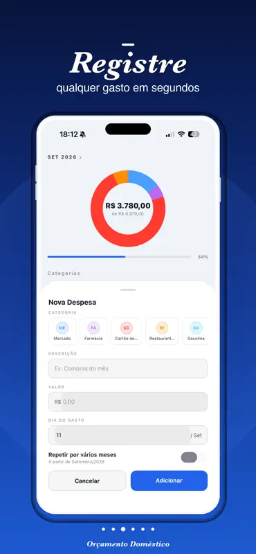 Orçamento Doméstico 2.0 screenshot 2 of 7