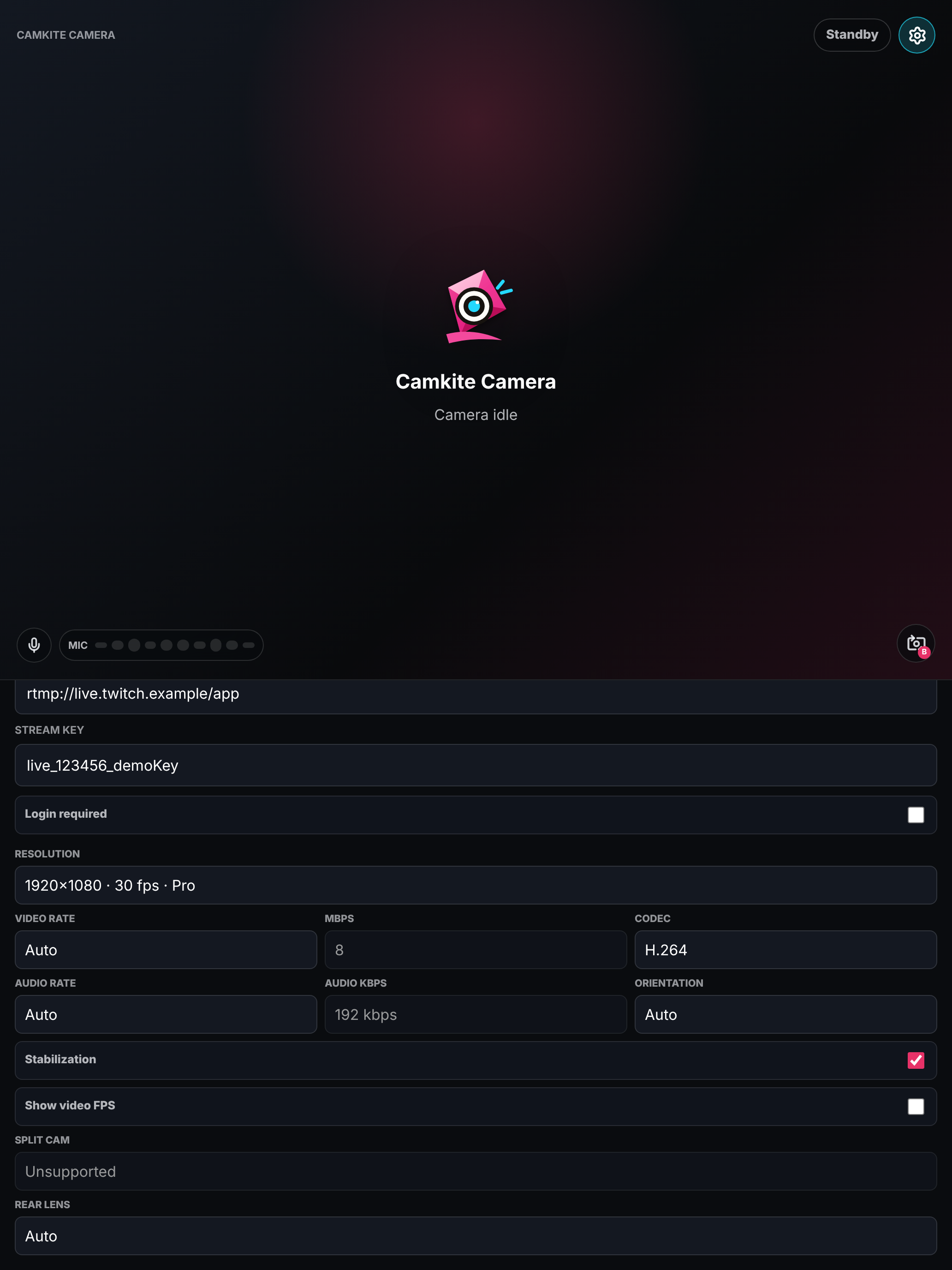 Camkite Camera for OBS screenshot 14