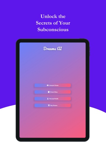DreamScapes: AI Dream Journal iPad screenshot