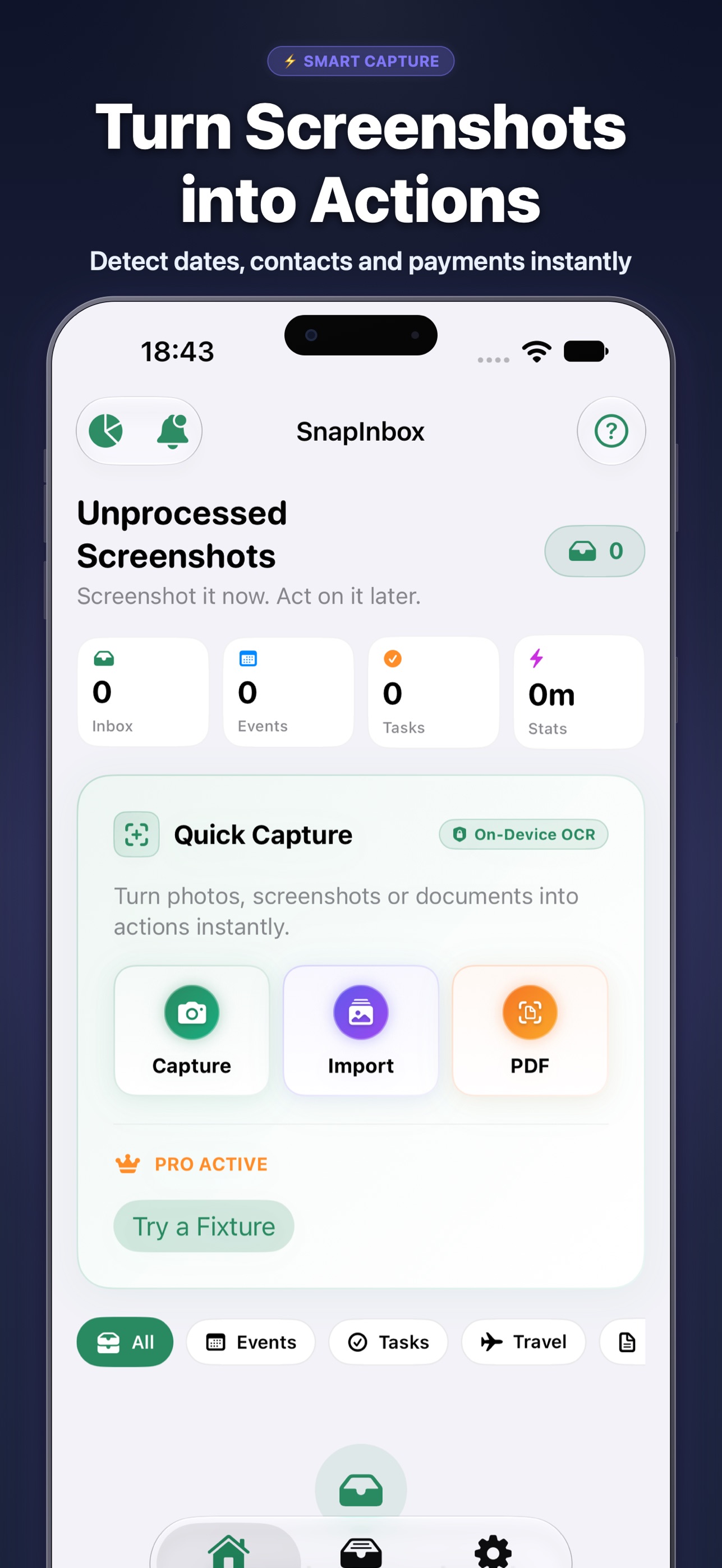 Screenshot 1 of SnapInbox: Action Inbox